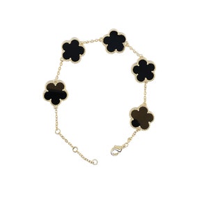 Pulsera trebol negro - Pack 2x1